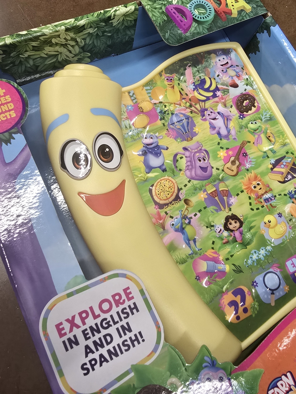 Interactive Yellow Kids Learning Toy - Bilingual English & Spanish